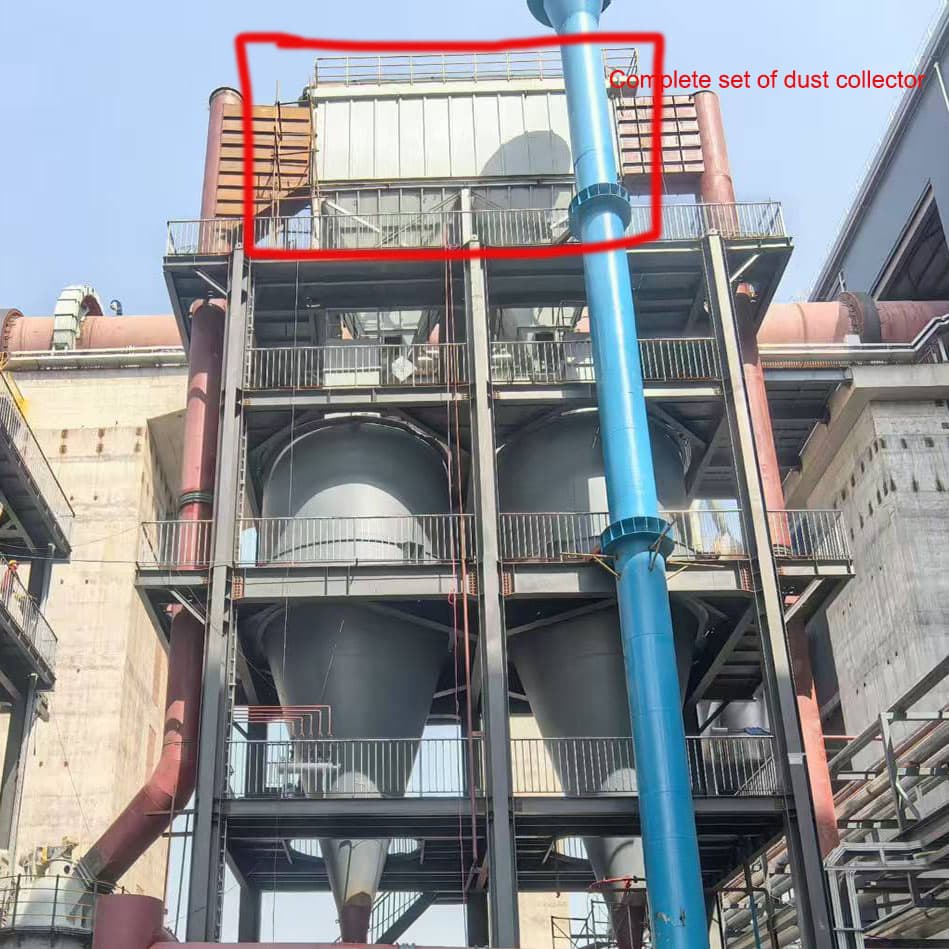 Gypsum vertical roller mill system